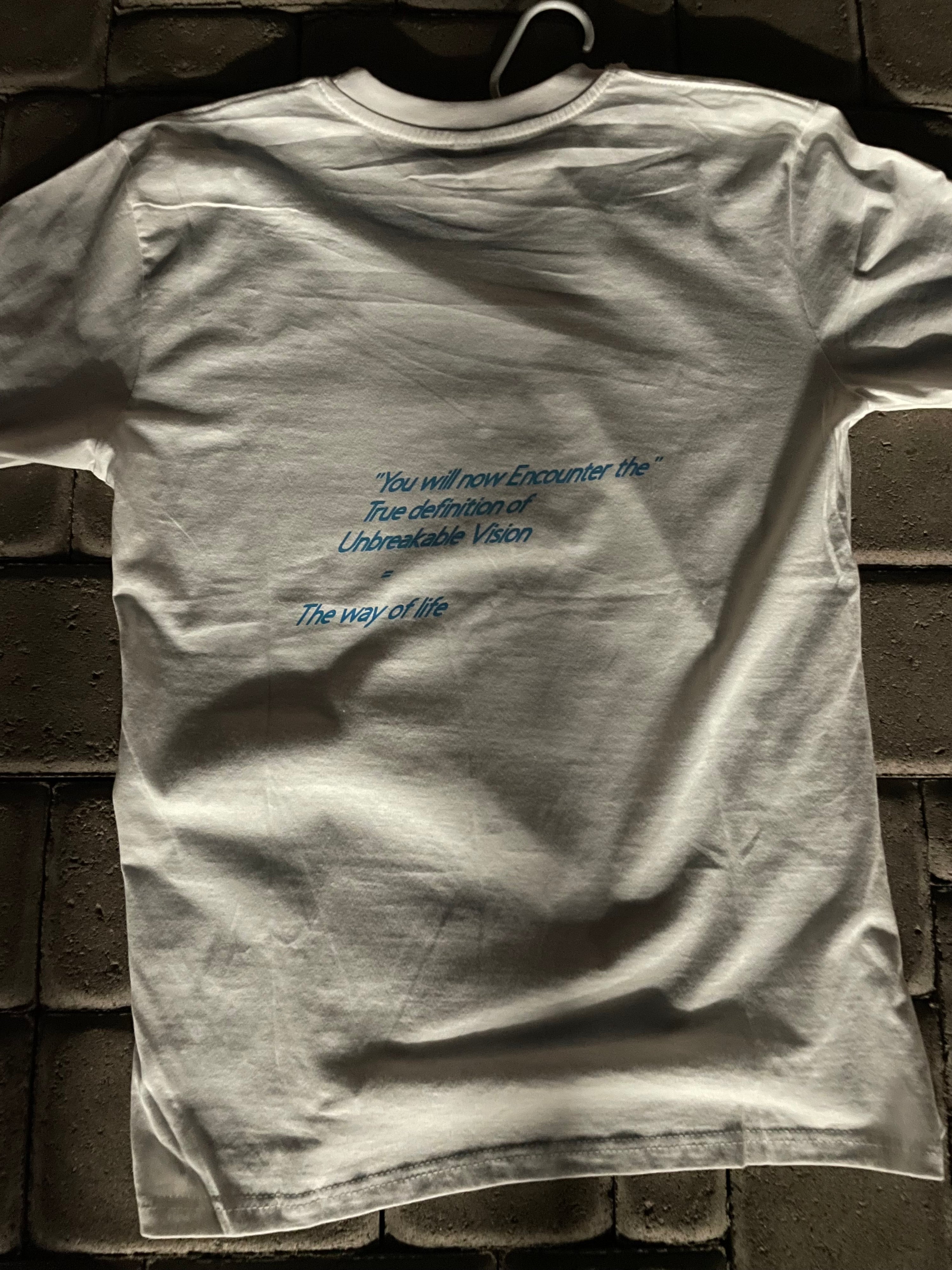 Unisex White”You Will Now Encounter” T-Shirt🥶