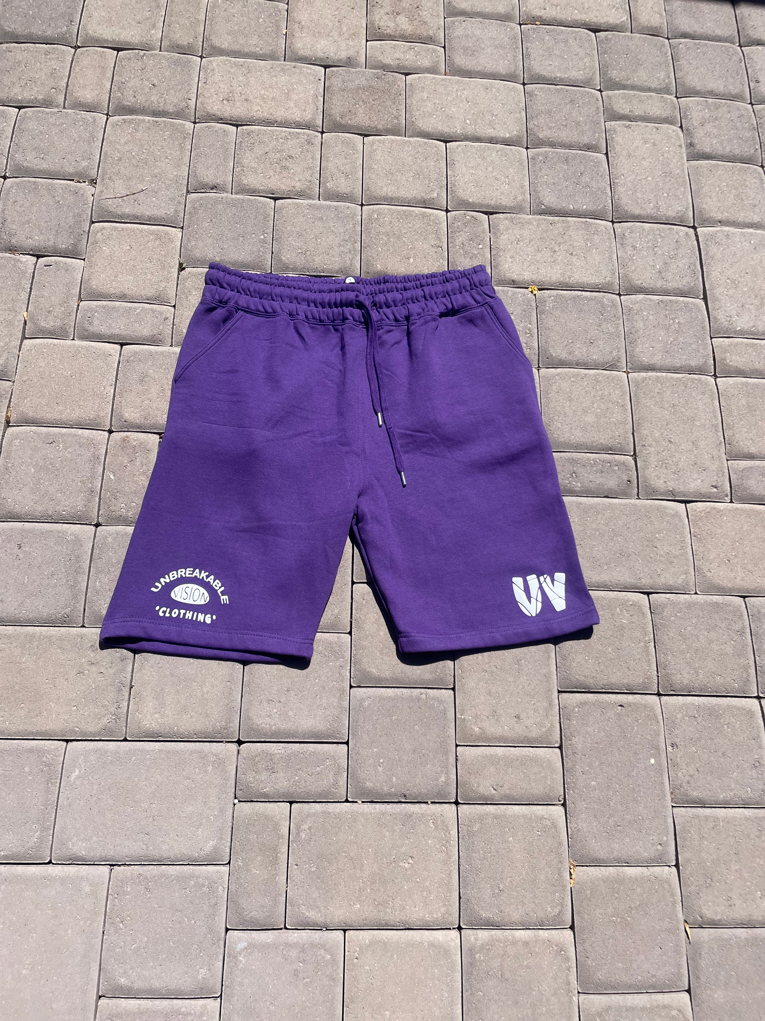 “Uv” Unisex Purple Sweat Shorts👿👾