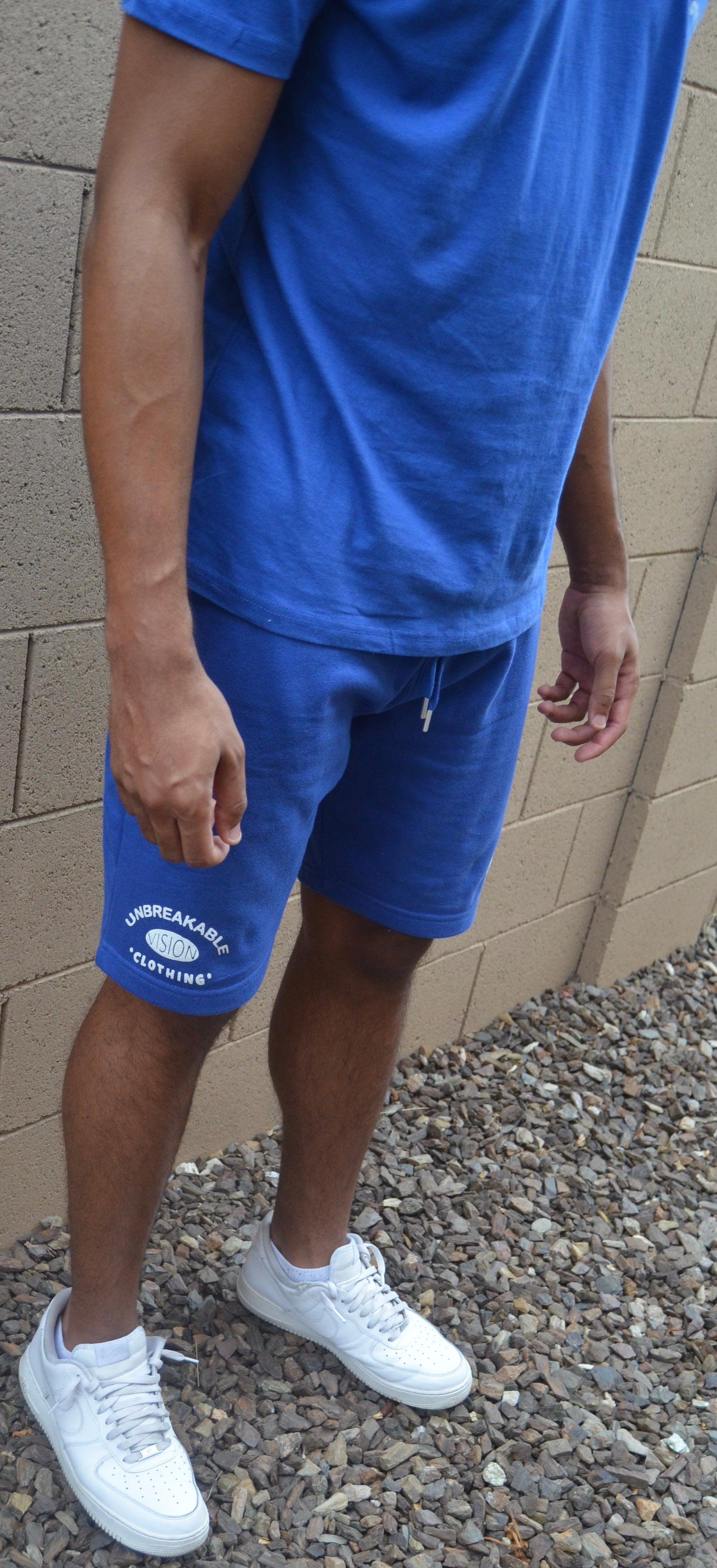 “Uv” Unisex Blue Sweat Shorts 🥶🅿️