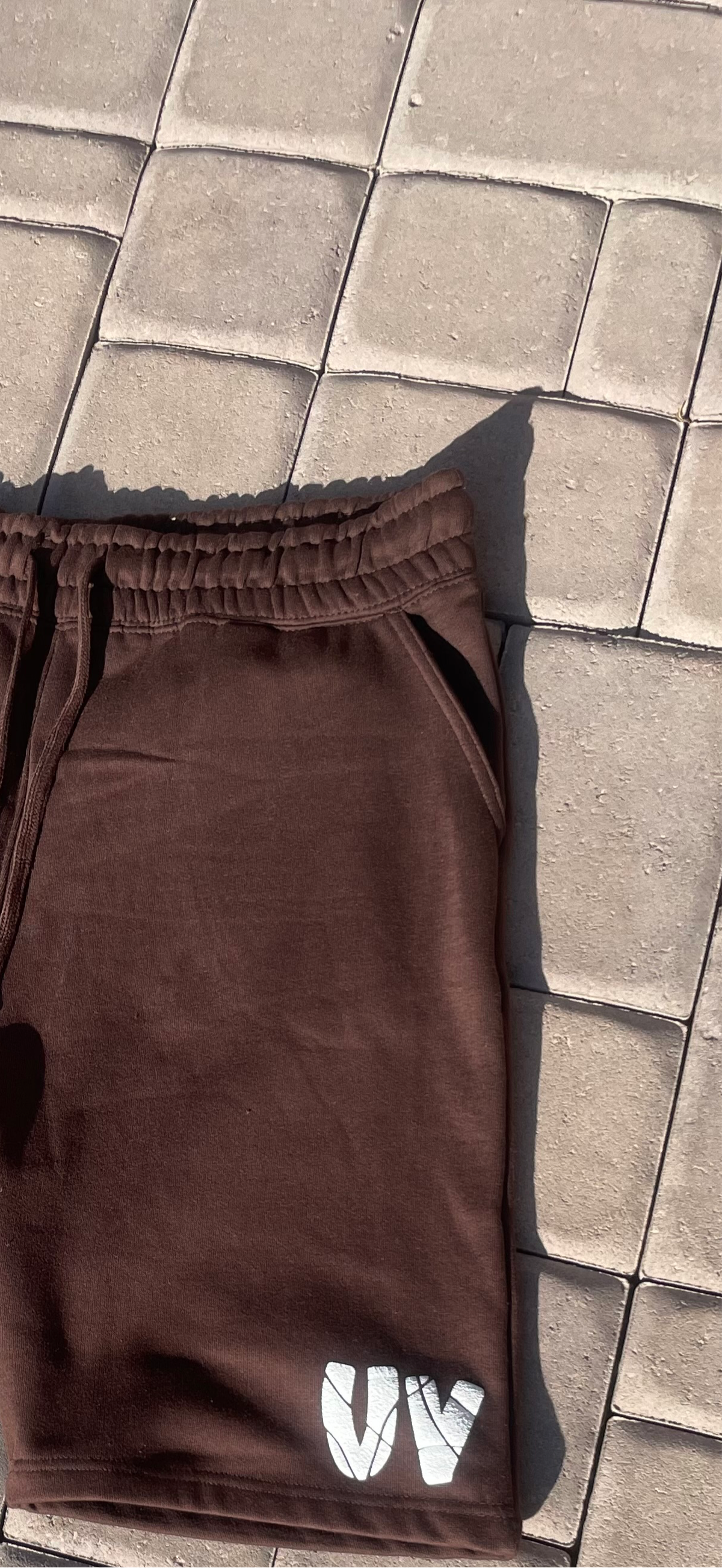 “ Uv “ Unisex Brown Sweat Shorts 🤠🤎
