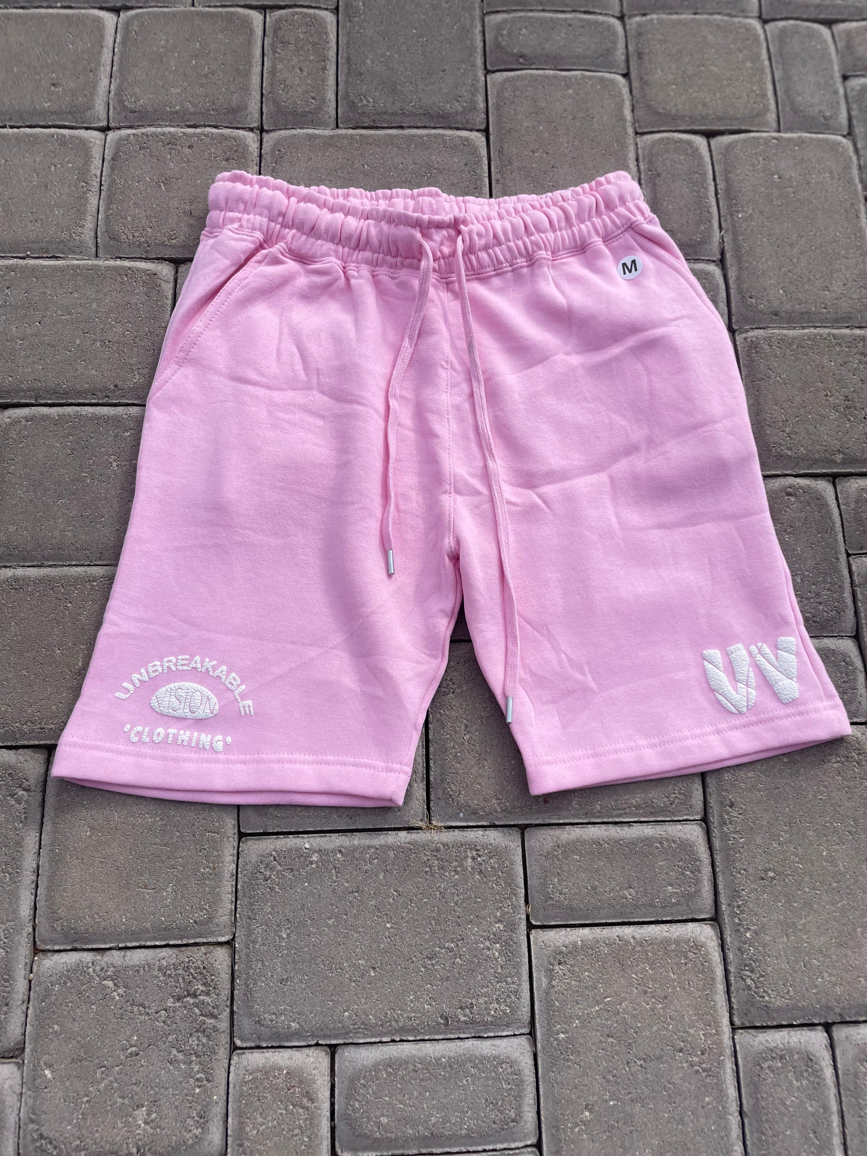 “Uv” Unisex Light Pink Sweat Shorts🌸🎟️