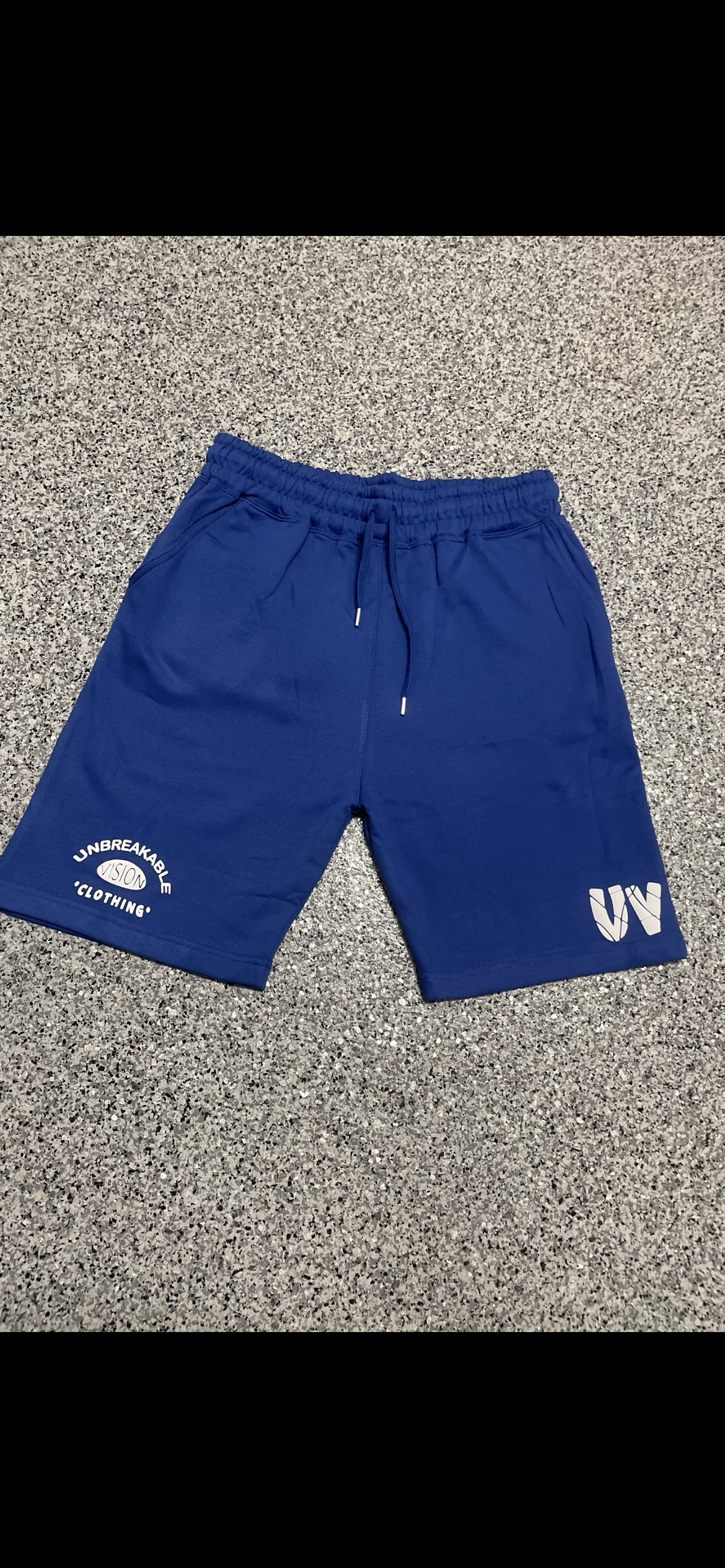 “Uv” Unisex Blue Sweat Shorts 🥶🅿️