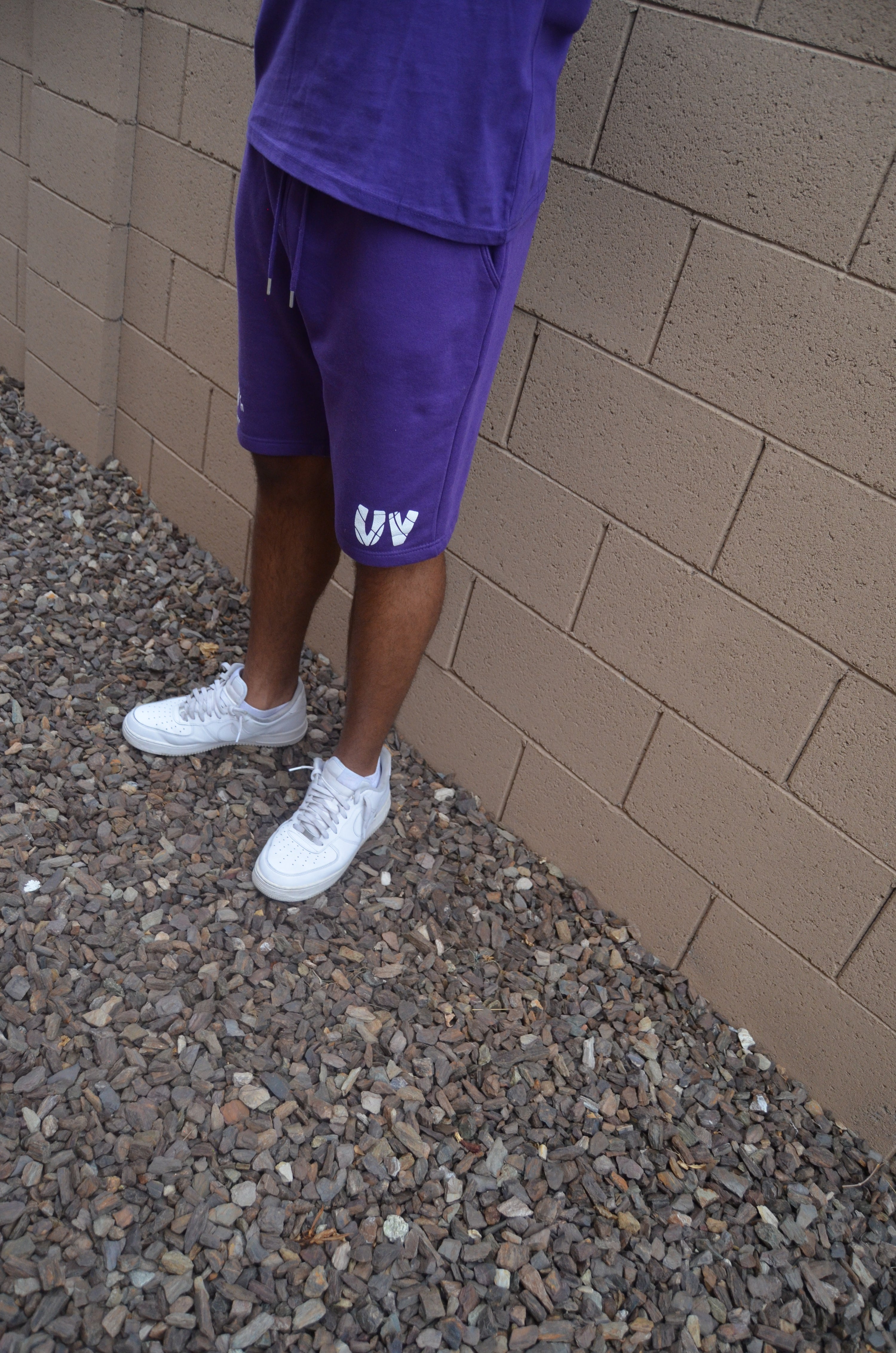 “Uv” Unisex Purple Sweat Shorts👿👾