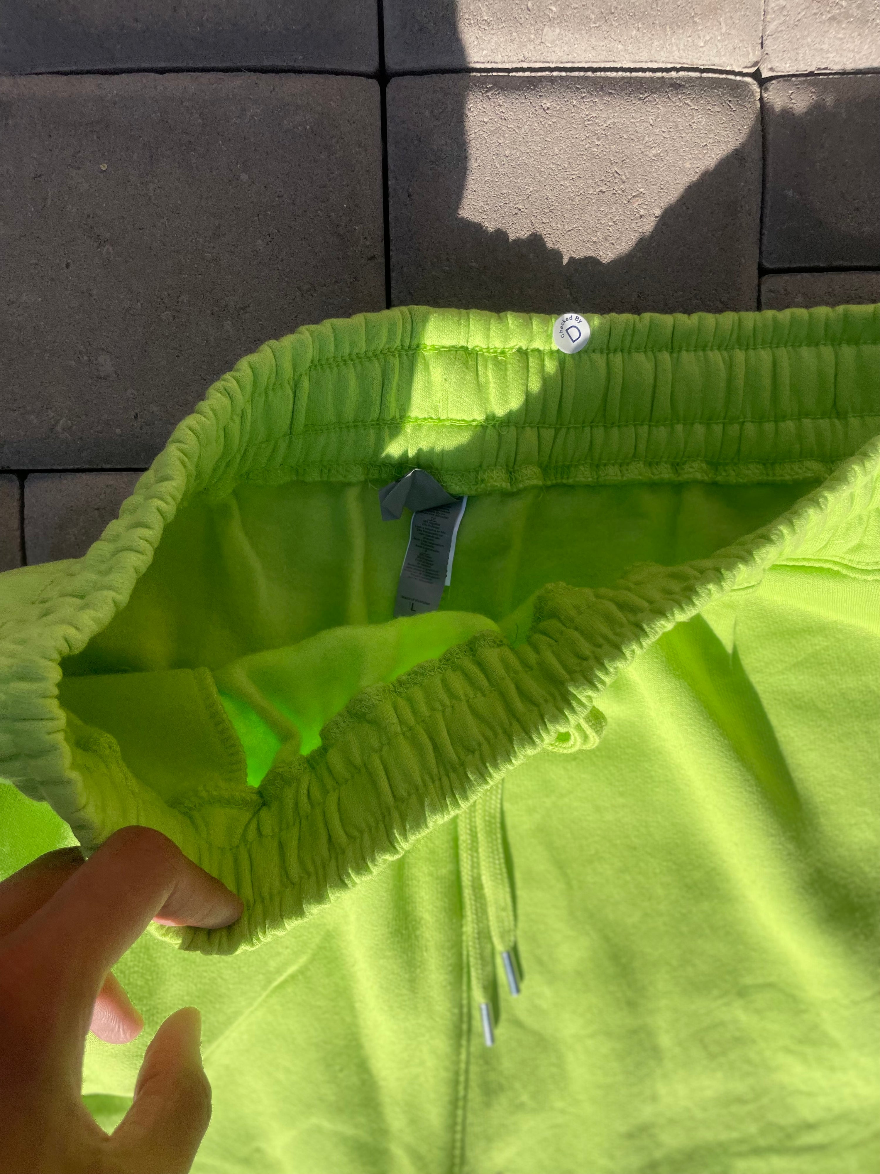 “Uv” Unisex Lime Sweat Shorts 🍋