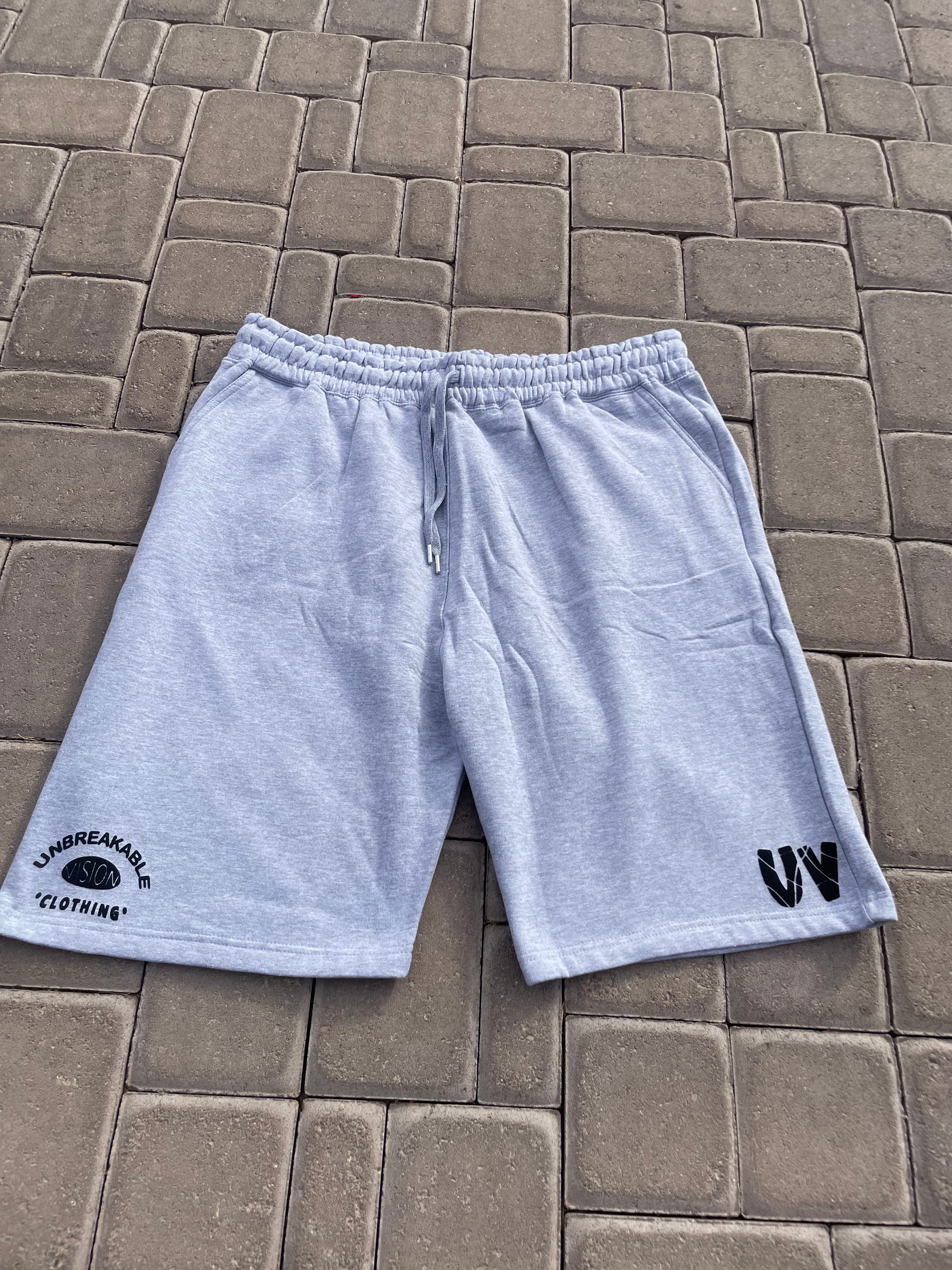 “Uv” Unisex Grey Sweat Shorts☑️🦍