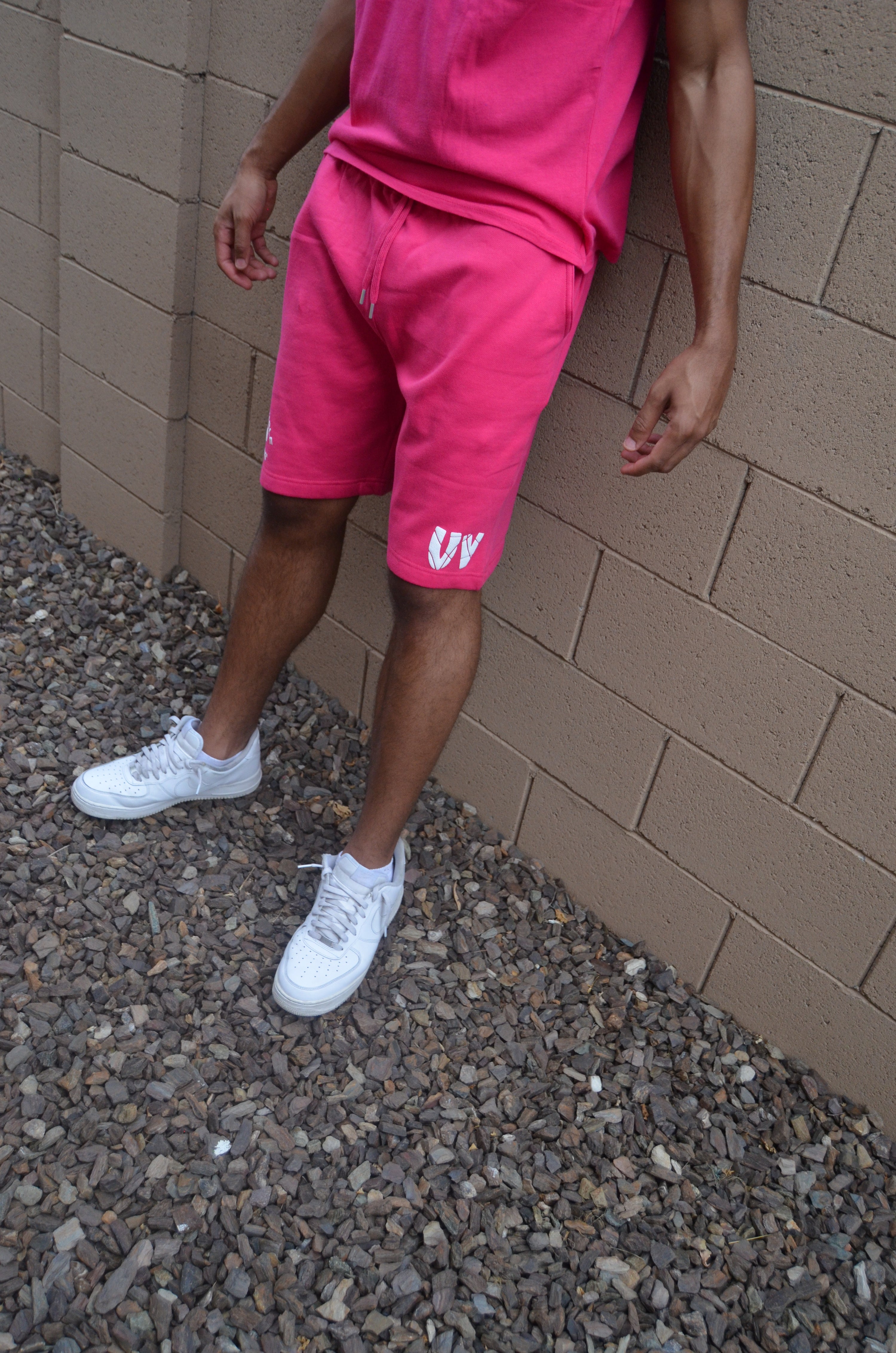 “Uv” Unisex Hot Pink Sweat Shorts💞💘
